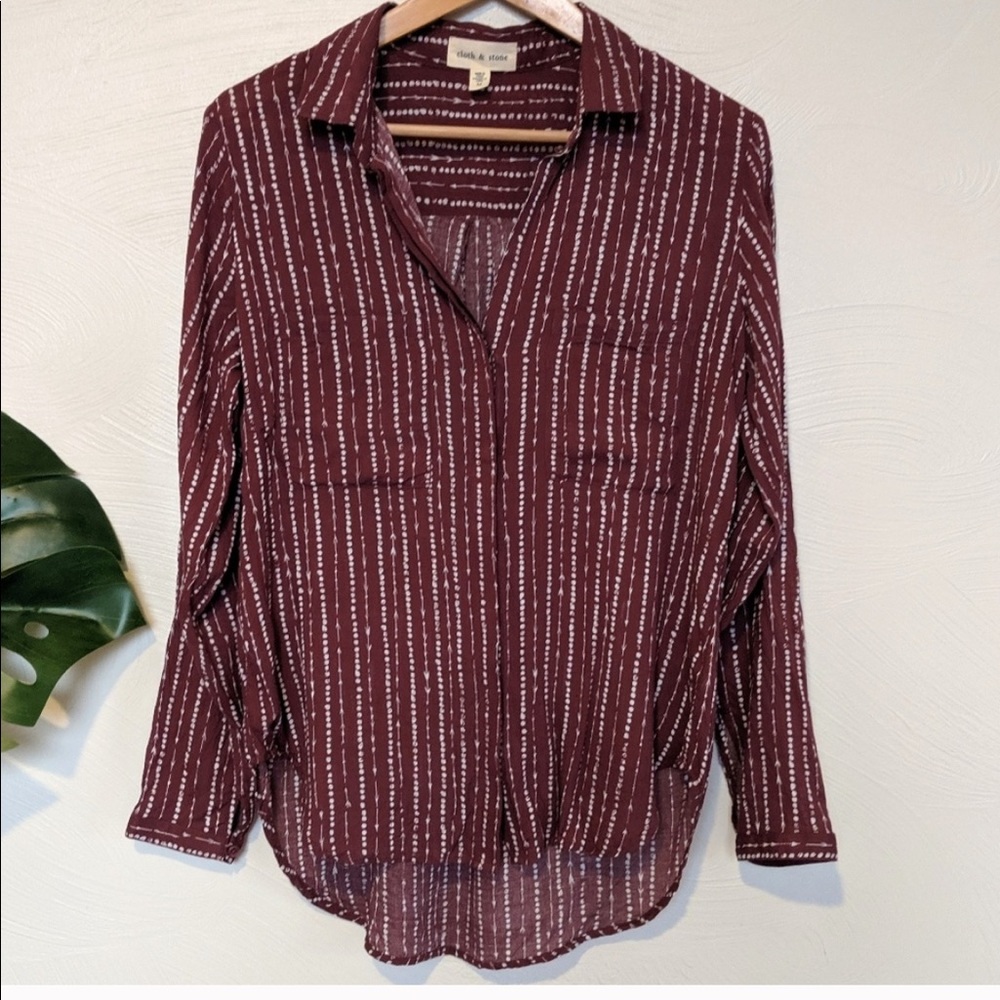 Cloth & Stone Patterned Button Down - image 1